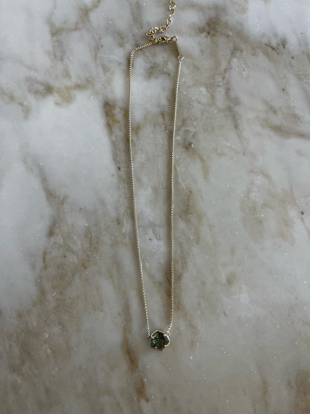 Kendra Scott Gemstone Necklace with Gold Chain